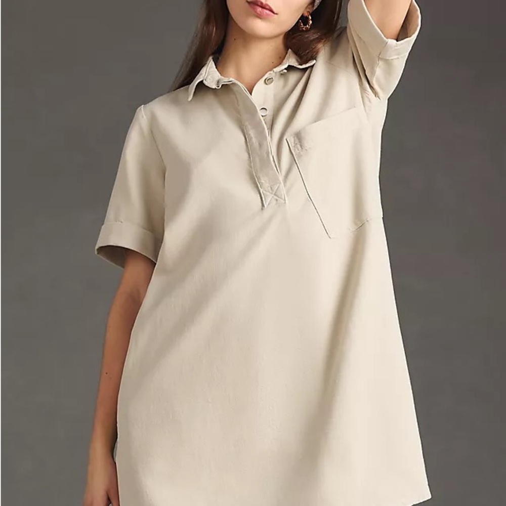 Pilcro Denim Utility Shirt Dress